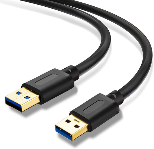 USB 3.0 a to a Male Cable 25Ft,Usb to USB Cable USB Male to Male Cable USB Cord with Gold-Plated Connector for Hard Drive Enclosures, DVD Player, Laptop Cooler(25Ft/8M)