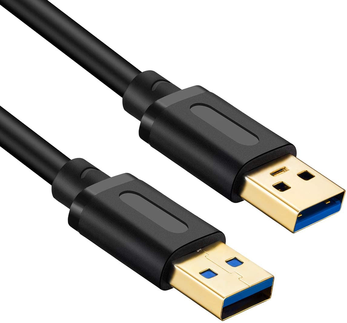 USB 3.0 a to a Male Cable 25Ft,Usb to USB Cable USB Male to Male Cable USB Cord with Gold-Plated Connector for Hard Drive Enclosures, DVD Player, Laptop Cooler(25Ft/8M)